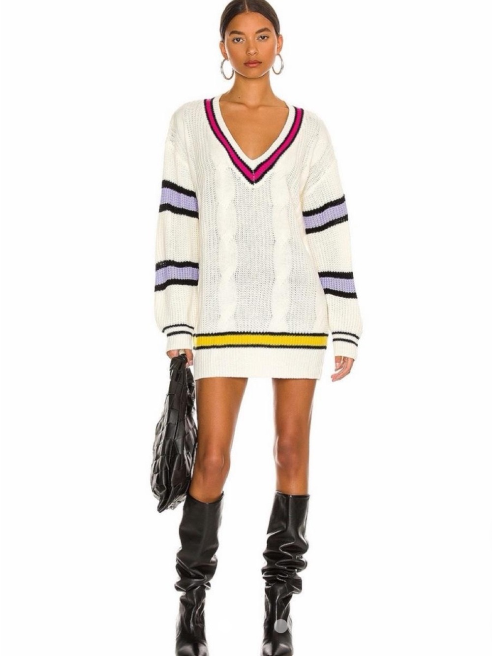 Revolve More To Come Cassandra Oversized Sweater  in Multi Stripe